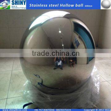 600mm highly polished stainless steel hollow ball