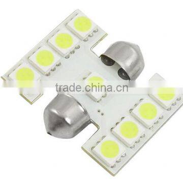 RV LED Light interior lamp DC 12V Car 30mm White 5050 9 SMD Festoon LED Light Dome Map Bulb Lamp