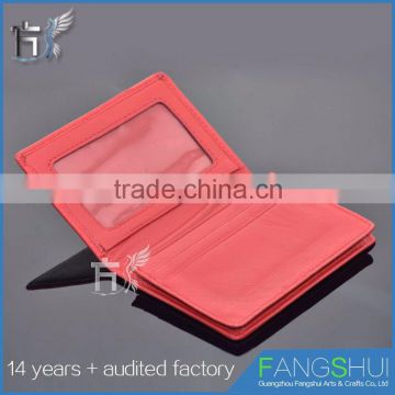 2016 latest design red womens slim wallet with custom logo