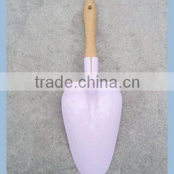 Small Wooden Handle Metal Beach Shovel