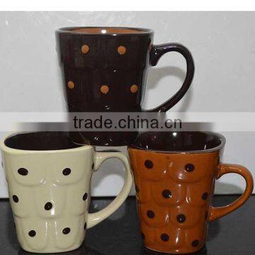 2017 Dora best selling best quality porcelain colorful glaze mug