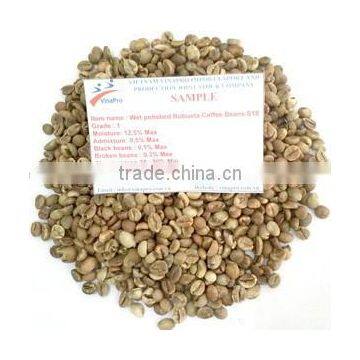 UNWASHED ROBUSTA COFFEE BEANS GRADE 1 S18 & S16; GRADE 2 S13