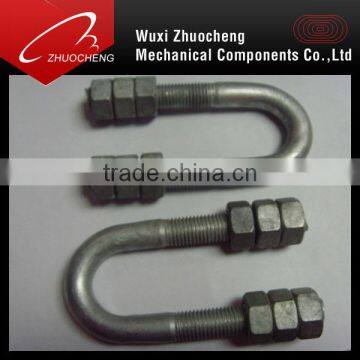 hot dip galvanizing DIN3570 u-bolt with nuts