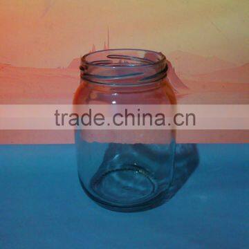 360ml clear mason jar with twist off lug cap