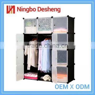 Diy clothes plastic cabinet wardrobe closet