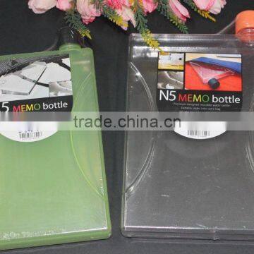 A5 850ml Flat Transparent Memo Water Bottle, N5 1000ml Memo Water Bottles, 2016 Design Memo Water Bottle! photo-2