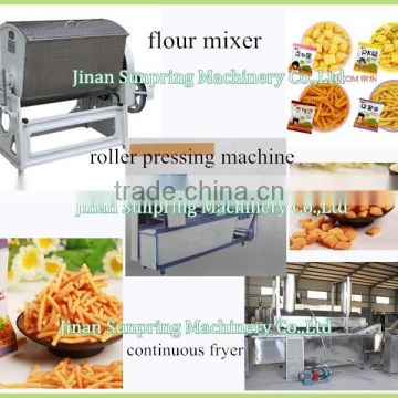 With CE Automatic Fried Wheat Flour Snacks Making Machine/snacks procession line