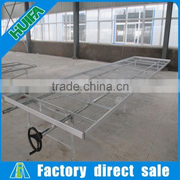 Hot sale rolling bench seed bed for agriculture greenhouse