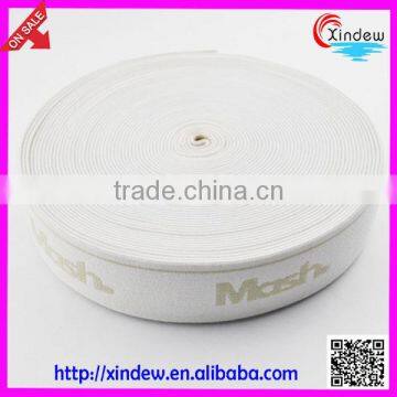 Jacquard elastic waistband with logo woven knitted elastic tape XDWK-005