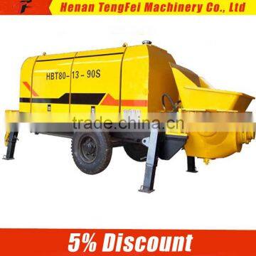 small electric HBTS60.9.75 mixing concrete pump machine