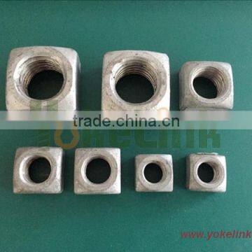 Hot Forging Square Nut 1 3/8'' Big Size With Tapped Thread photo-2
