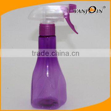 Purple color 250ml Plastic Refillable Spray Trigger Mist Bottle