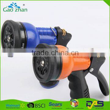 China Supplier 8 Patterns Plastic Water Spray Nozzle Garden Hose Nozzle photo-3