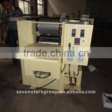 Wood plastic board embossing machine