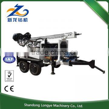 Diesel Engine 200m Depth Trailer Mounted Water Well Drilling Rig, Trailer Mounted Truck Water Well Drilling Rig photo-5