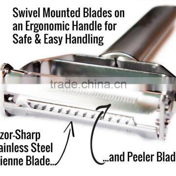 Stainless Steel Julienne Peeler/Vegetable Peeler/Stainless Steel Slicer photo-2