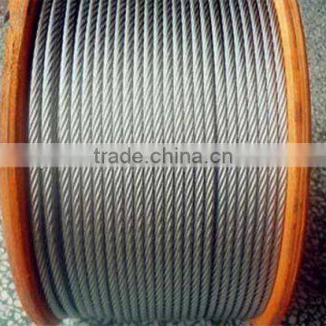 DIN 3055 galvanized and ungalvanized steel wire rope