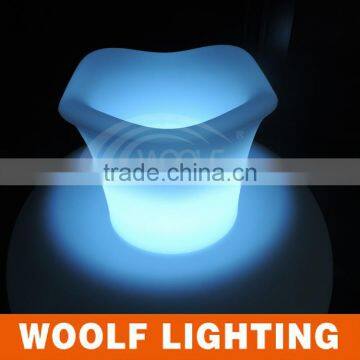 Garden Led Illuminating Plastic Flower Pot Color Changing photo-2