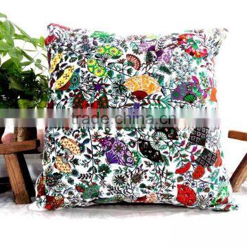 Home Decorative High Quality Cotton Throw Pillow Cover For Sofa Forest Theme photo-2