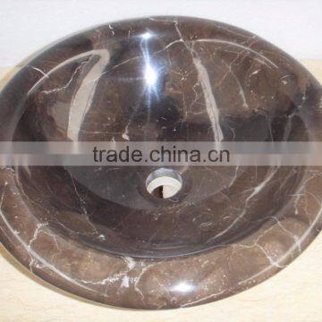 Competitive Price Brown Marble Basins/round Sinks photo-2