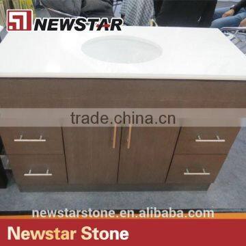 Pure White Quartz Bathroom Countertops,quartz Bathroom Countertop photo-2