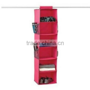 Store More Fashion Color 6-Shelf Azalea Sweater Hanging Organizer