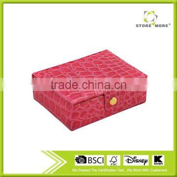 High Quality Fashion Case Gift Jewelry pu Leather Jewelry Case/ Custom Made Travel Jewelry Case photo-4