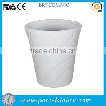 White porcelain wholesale desk Waste Basket