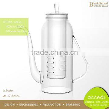 Handcrafted Glass Odd-Shaped Innovations Decorative Microwave Teapot photo-5