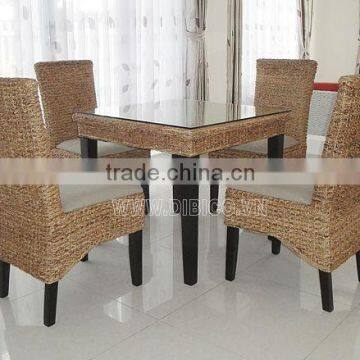 Modern Home Furniture Indoor Rattan Dining Table And Chairs