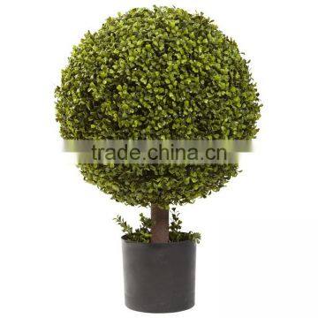 Potted Artificial Boxwood Ball Topiary Tree