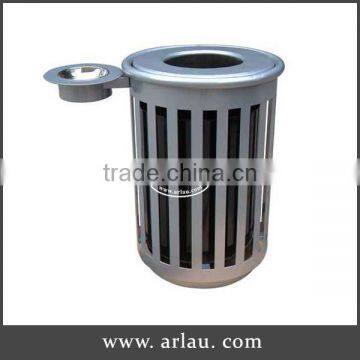 Arlau outdoor park metal trash receptacle