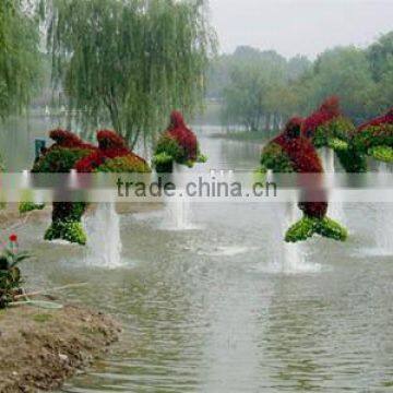 fake grass animal entertainment/park Life-like artificial grass topiary