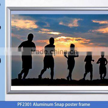 PF2301 1 inch profile Aluminum Snap poster frame