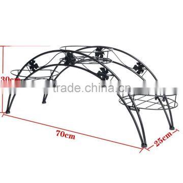 Elegant Arch Metal Potted Plant Garden Patio Display Rack With 3 Holders Flower Pots Holders Display Stand photo-5