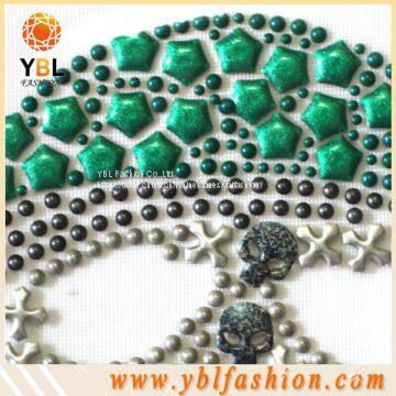 Skull Design Rhinestone Hotfix Design for Clothes photo-2