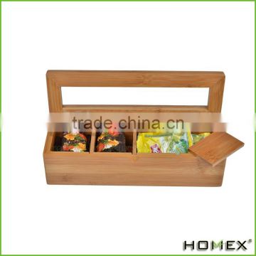 Popular Wholesale Natural Bamboo Tea Box With Good Price/Homex_Factory