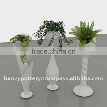 AAL New design fiberglass planter, fiberglass pot, FRP flower pot