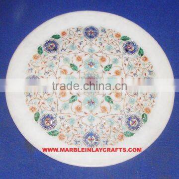 Pure Marble Inlaid Plate