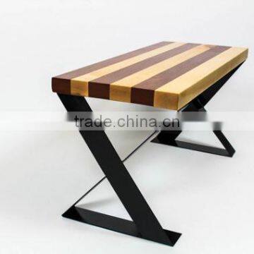 High Quality 16 Inch Metal X Leg Flat Steel Bench Furniture for Sale photo-6