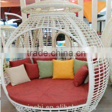 garden furniture sets wicker round sun bed