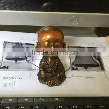 Wholesale Home Decoration Metal Brozne Baby Buddha for Sale photo-4
