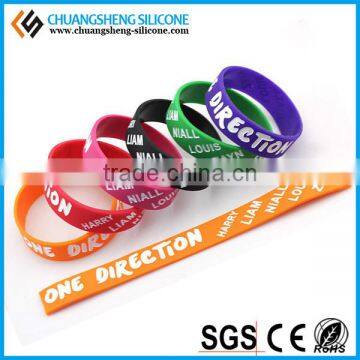 Wholesale Silicone Bracelet Wrist Jewelry Embossing Printing Wristband Candy Color Beadlet Silicone Decoration Hot Sale Jewelry photo-3