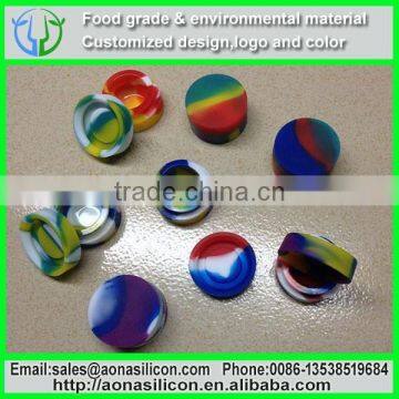 Best Selling Jar Silicone Container for Wax Vaporizer|silicone Cosmetic Container