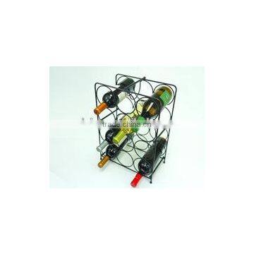 Wall Mount Wine Rack Holder Storage Holds 9 Bottles photo-5