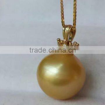 14-15mm golden south sea Pearl Pendant