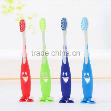 Yangzhou FDA new design nylon soft denture dental training kid toothbrush