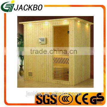 High quality wood cabin house finland white pine wooden sauna room