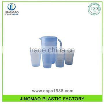 Household Customized Color Thread Plastic Water Pitcher With Lid