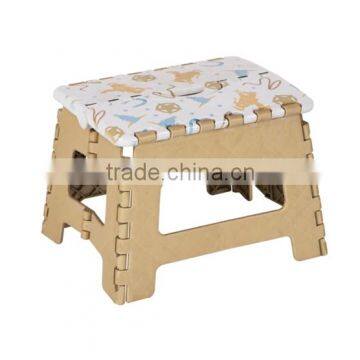 Multi-function best price new design printing folding stool ottoman